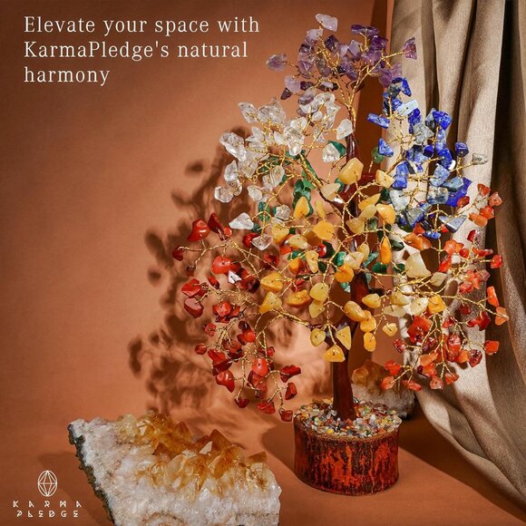 Crystal Tree of Life 7 Chakra Healing Crystal Trees for Home & Office Decoration - Picture 6 of 11